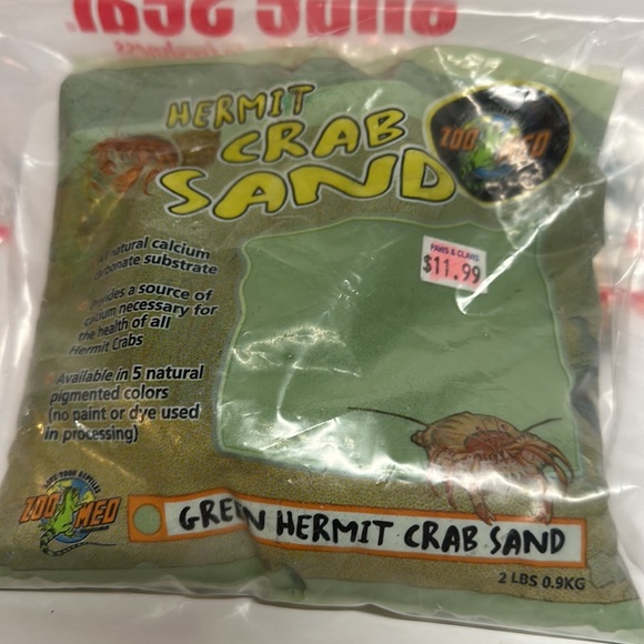 ZOO MED • hermit crab drinking water conditioner (x3) • green hermit crab sand - Picture 4 of 5